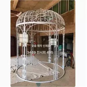 철제 웨딩돔 아치 가든 지름 무대 대형 포토존 배경