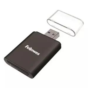 USB 펠로우즈 카드리더기 (98228) 2-in-1