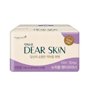 [디어스킨] 깨끗한나라 디어스킨 슈퍼롱 팬티라이너 30P