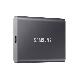 삼성 T7 포터블 SSD, 2TB 외장 솔리드 스테이트 드라이브, 최대 1,050MB/s 속도 향상, USB 3.2 2세대, 게임, 학생, 전문가를 위한 신뢰할 수 있는 스토리지,