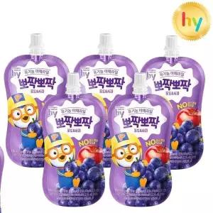 Hy 뽀짝뽀짝 포도사과 유기농주스 100ml 5입