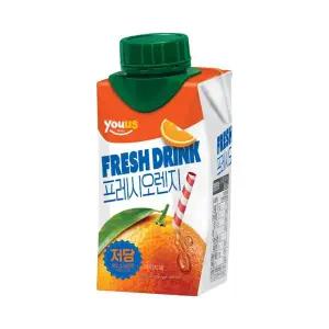 유어스 프레시오렌지 저당 200ml x 3개