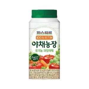파스퇴르 유기농 야채농장 과일야채 주스 190ml x 3개