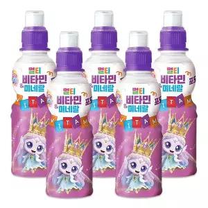 캐치티니핑 멀티비타민 미네랄 포도맛 음료 다이아나핑 200ml 5개