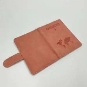 가죽파우치 다용도 자석형핑크 여권파우치 커플여권지갑