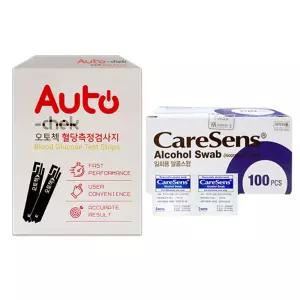 오토첵 혈당시험지 50매 솜100매 측정 검사지 건강 체크