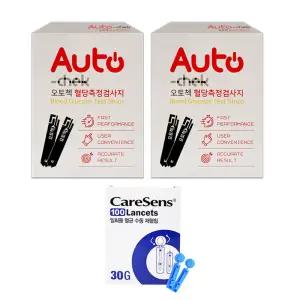 오토첵 혈당시험지 100매 침100개 검사지 건강 측정 체크