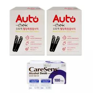 오토첵 혈당시험지 100매 솜 건강 검사지 체크 측정