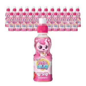 웅진 캐치티니핑 딸기맛 어린이 음료수 200ml 24개 GST