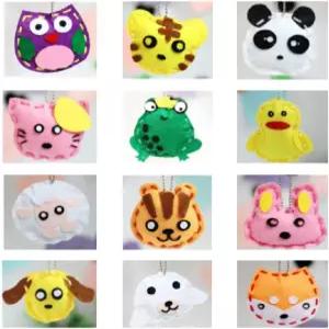 아담 빅터 DIY - 용 첫 재봉 키트 공예 사랑스러운 동물 스타일 개구리 올빼미 여우 고양이 토끼 개 오리