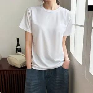 여자 베이직 경량 기능성 쿨론 쿨링 무지 라운드 반팔 이너 티셔츠