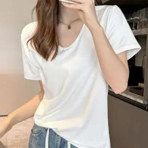 모던라인 U넥 루즈핏 하프티