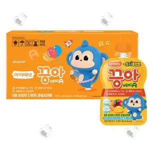아이배냇 끙아주스 식이섬유 퓨레 유아 80ml 10팩 GST
