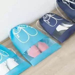 ( )투명창 신발 파우치 32x44cm 비치백 신발가방 신발파우치