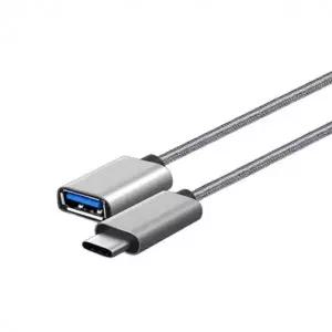 USB3.1 to USB2.0 OTG HQ 메탈실버 케이블 20cm