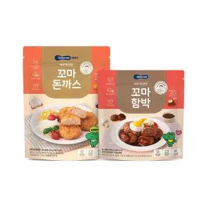 베베쿡 바르게 만든 꼬마 돈까스/함박 4개(350g x 4개) 2종 택1