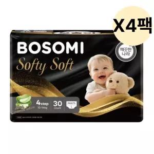 보솜이 소프티소프트 팬티기저귀 대형 30개입 4팩 BNS