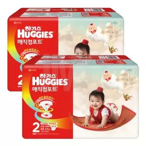 하기스 매직컴포트 2단계 공용 밴드형 54매 2팩
