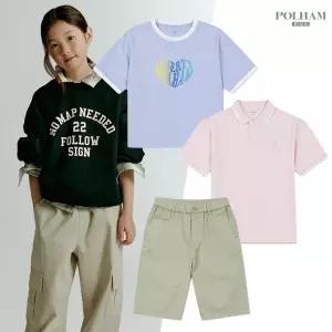 [최대45%][폴햄키즈 외] 여름 키즈 데일리웨어 반팔티/셔츠/가디건/바지 외 100종