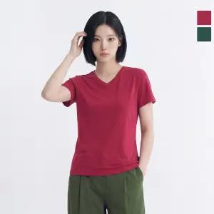 웨스트우드 여성 베이직 브이넥티_WO2WTTR456