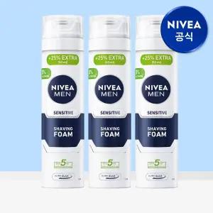 니베아 맨 센서티브 쉐이빙 폼 250ml 3개