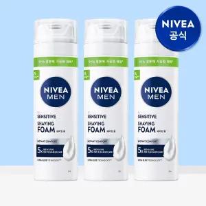 니베아 맨 센서티브 쉐이빙 폼 200ml 3개