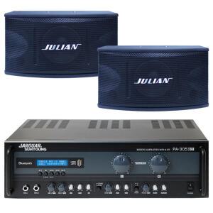 블루투스 2채널 쟈가 노래방 앰프 PA-305BT JULIAN 스피커 JULI-600