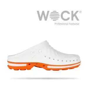 [WOCK] 워크 클로그 01 화이트/오렌지 - 수술실신발 실험실 안전화-정전기방지 오토클레이브멸균