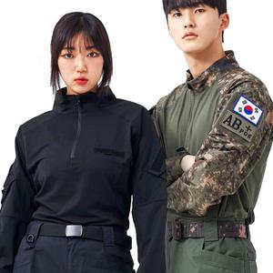 헤세드 전술 컴뱃셔츠 H 검정 디지털 택티컬 밀리터리 룩 군대 군인 서바이벌 육군