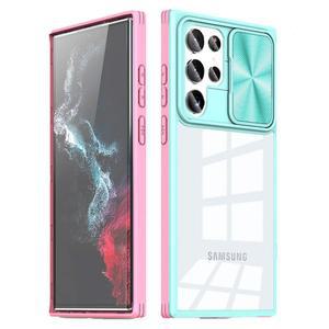 [데켄스]갤럭시S22울트라 슬라이드 하드 클리어 케이스 M915