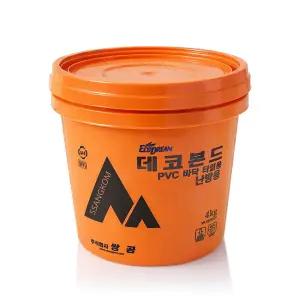 데코본드 난방겸용 데코타일 디럭스타일 PVC타일 접착제 4kg