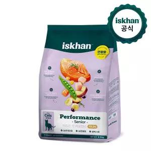 이즈칸 캣 퍼포먼스 시니어 6.5kg 고양이 사료+이즈칸 캣 그레이비 캔 80g x3개