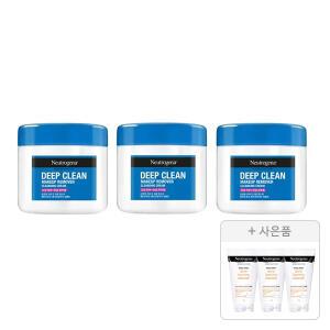 뉴트로지나 딥클린 클렌징 크림 285ml, 3개 + 증정(아크네 폼 10g, 3개)