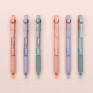 모나미 플립3 볼펜 3색 0.5 / 0.7mm 그립감 클립 단체 인쇄