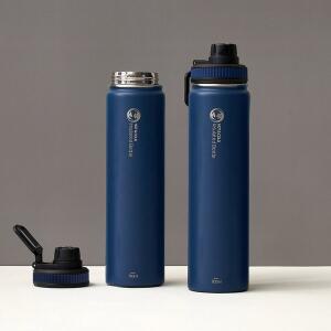 [리벤스]트래블 보온보냉 스텐 보틀 텀블러 700ml (네이비) 2P