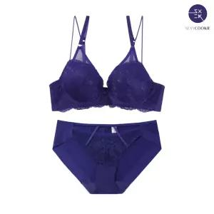 [롯데백화점]섹시쿠키 유니크 청바이올렛 스트링 헴팬티 세트 SCWBZ505SCWPZ505