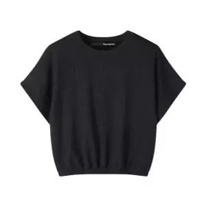[보니스팍스]데일리 라운드 주름 여성 반팔 티셔츠 (XO1LW046L0)