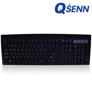 큐센 DT35 106 ABS 풀윤활 가스켓 유무선 기계식 키보드 블랙  하이무 저소음 바다소금