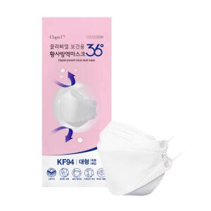 끌라삐엘 KF94 황사방역마스크 대형 화이트 100매