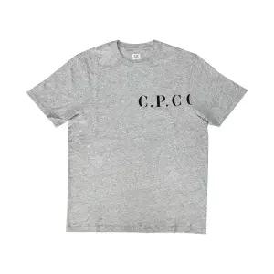 CP컴퍼니 프론트 백 로고 반팔 티셔츠 18CMTS139A 005100W M94
