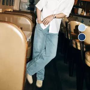 [롯데백화점]버커루 남성 와이드핏 데님팬츠 청바지 B245DP061P