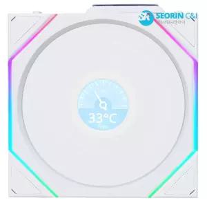 [서린공식] 리안리 UNI FAN TL Wireless LCD 120 리버스 화이트 1팩