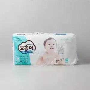 보솜이 리얼코튼 오가니크 팬티 대형 남아 34개입 (온)