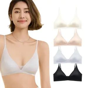글램 씬 스트랩 브라 홑겹 노와이어 끈 얇은 브래지어
