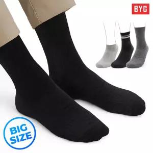 BYC 맥시멈 빅사이즈 양말 10매세트 / 발사이즈 280-290 / 장목 중목 스니커즈 발가락양말 / 왕발 양말