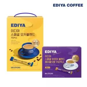 [이디야] 스페셜 모카블렌드 커피믹스 120T+헤이즐넛향 커피믹스 50T