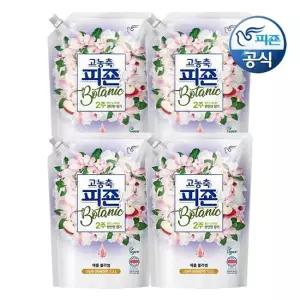 피죤 고농축 섬유유연제 보타닉 애플블라썸 1.3L 리필 x 4개