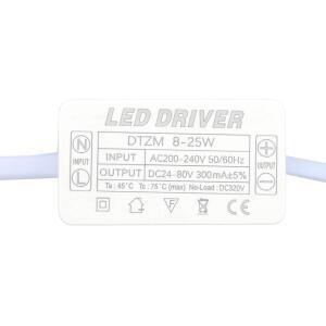 AC컨버터 LED 드라이버 정전류 300mA 빛 변압기 8w-25w AC200-240V 패널 조명 천장 형광등