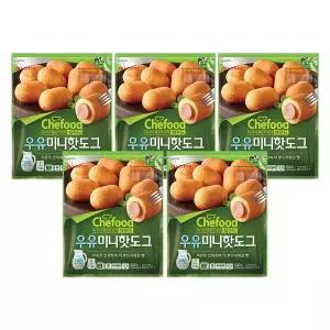 [롯데푸드]쉐푸드 우유미니핫도그 500gx5개