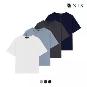 [NIX]남)슬럽 라글란 5부 헨리넥 티셔츠(FNQMCTY131P)